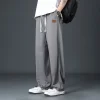 In the summer of 2024, casual pants are trendy for men. Straight-leg pants are breathable, loose and versatile for workwear. In the autumn, long pants are trendy for men details Picture